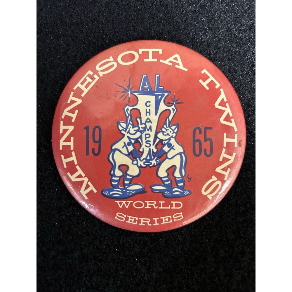 Vintage 1965 Minnesota Twins World Series A.L. Champs Souvenir Pin J-390